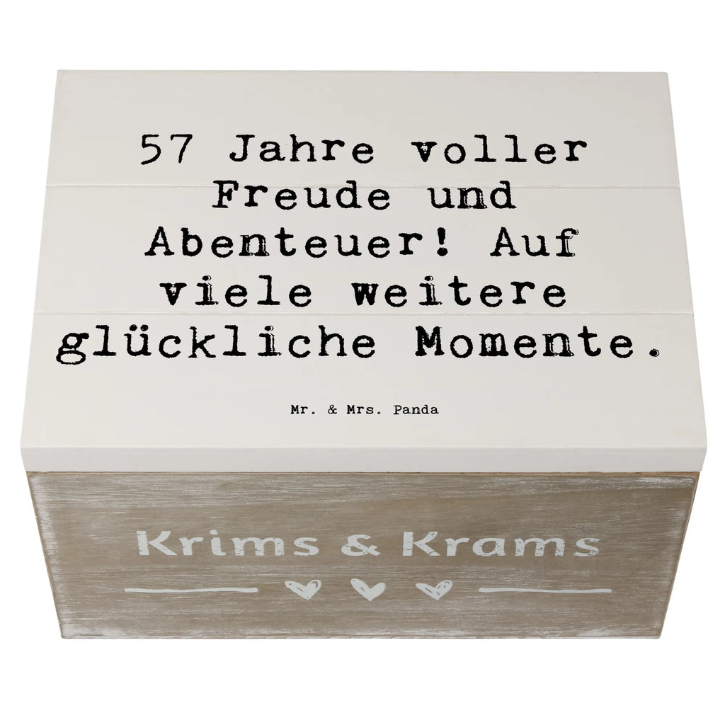 Holzkiste Spruch 57. Geburtstag Freude Holzkiste, Kiste, Schatzkiste, Truhe, Schatulle, XXL, Erinnerungsbox, Erinnerungskiste, Dekokiste, Aufbewahrungsbox, Geschenkbox, Geschenkdose, Geburtstag, Geburtstagsgeschenk, Geschenk