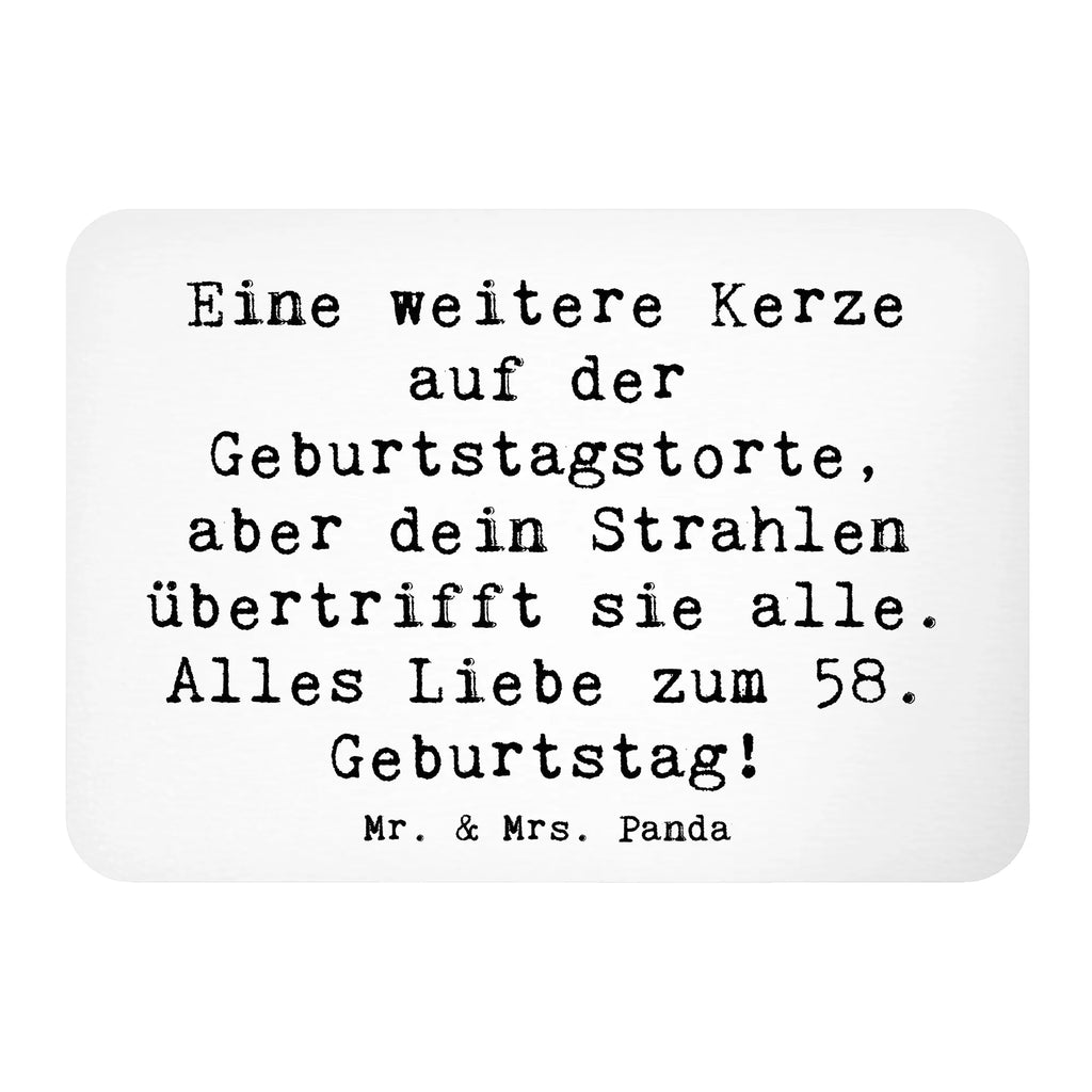 Magnet Spruch 58. Geburtstag Glanz Kühlschrankmagnet, Pinnwandmagnet, Souvenir Magnet, Motivmagnete, Dekomagnet, Whiteboard Magnet, Notiz Magnet, Kühlschrank Dekoration, Geburtstag, Geburtstagsgeschenk, Geschenk