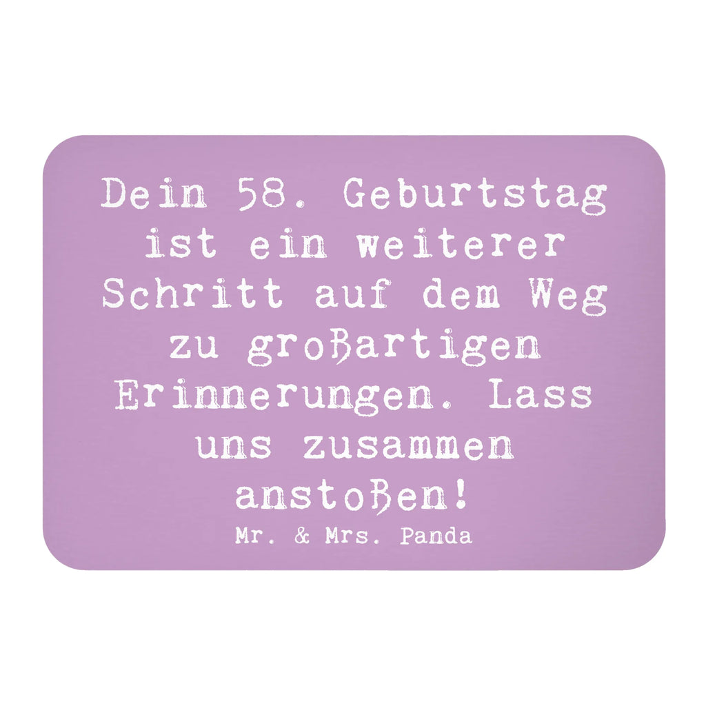 Magnet Spruch 58. Geburtstag Erinnerungen Kühlschrankmagnet, Pinnwandmagnet, Souvenir Magnet, Motivmagnete, Dekomagnet, Whiteboard Magnet, Notiz Magnet, Kühlschrank Dekoration, Geburtstag, Geburtstagsgeschenk, Geschenk