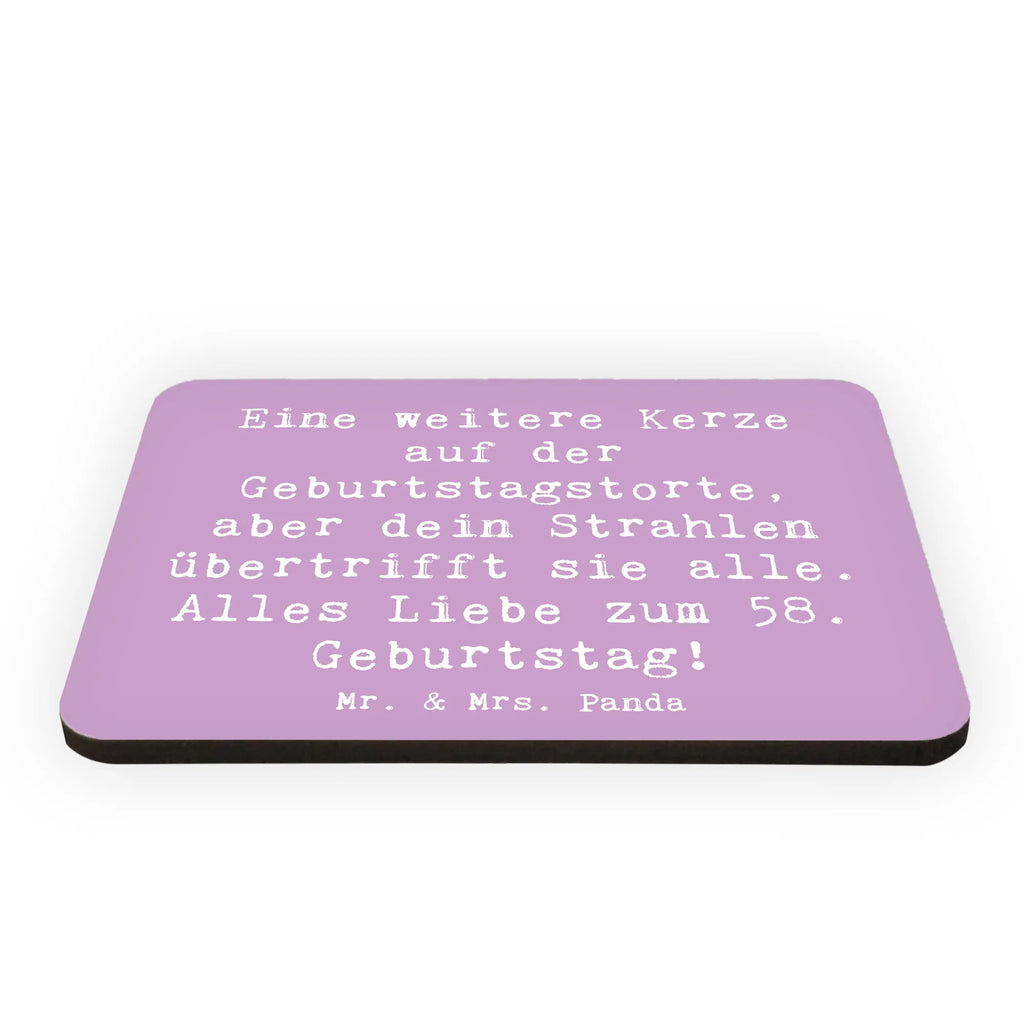 Magnet Spruch 58. Geburtstag Glanz Kühlschrankmagnet, Pinnwandmagnet, Souvenir Magnet, Motivmagnete, Dekomagnet, Whiteboard Magnet, Notiz Magnet, Kühlschrank Dekoration, Geburtstag, Geburtstagsgeschenk, Geschenk