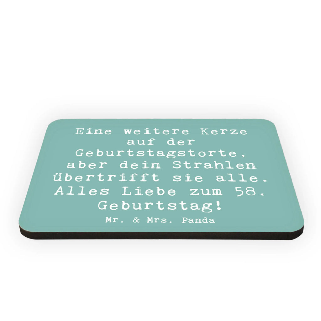 Magnet Spruch 58. Geburtstag Glanz Kühlschrankmagnet, Pinnwandmagnet, Souvenir Magnet, Motivmagnete, Dekomagnet, Whiteboard Magnet, Notiz Magnet, Kühlschrank Dekoration, Geburtstag, Geburtstagsgeschenk, Geschenk