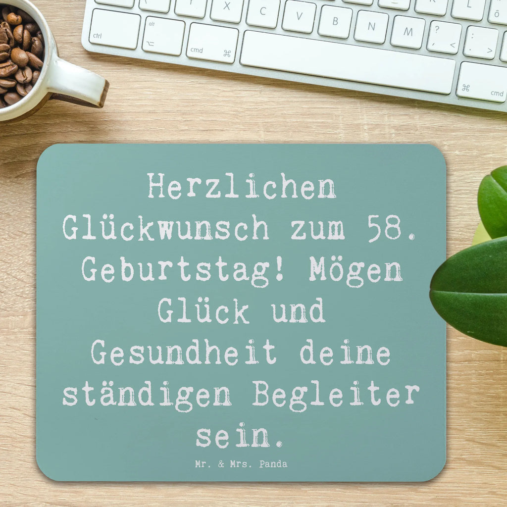 Mauspad Spruch 58. Geburtstag Mousepad, Computer zubehör, Büroausstattung, PC Zubehör, Arbeitszimmer, Mauspad, Einzigartiges Mauspad, Designer Mauspad, Mausunterlage, Mauspad Büro, Geburtstag, Geburtstagsgeschenk, Geschenk