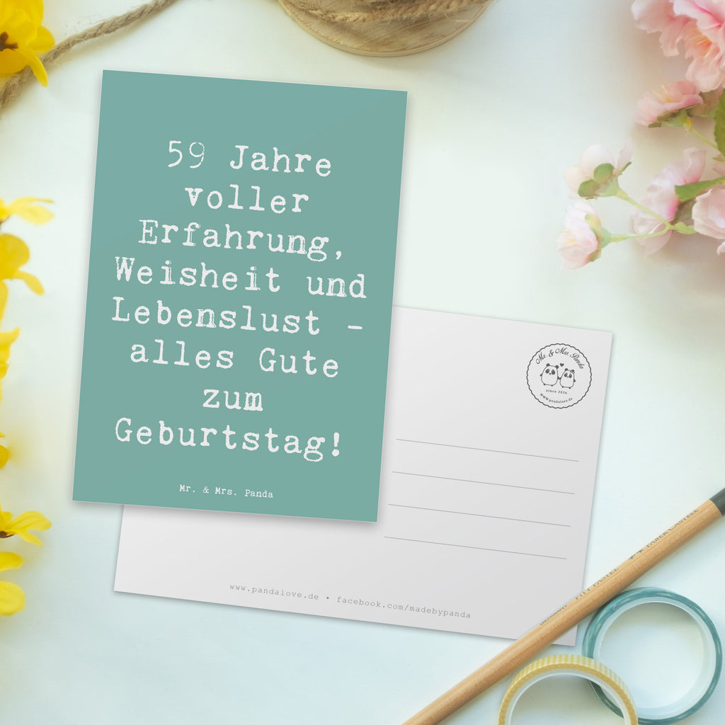 Postkarte Spruch 59. Geburtstag Postkarte, Karte, Geschenkkarte, Grußkarte, Einladung, Ansichtskarte, Geburtstagskarte, Einladungskarte, Dankeskarte, Ansichtskarten, Einladung Geburtstag, Einladungskarten Geburtstag, Geburtstag, Geburtstagsgeschenk, Geschenk