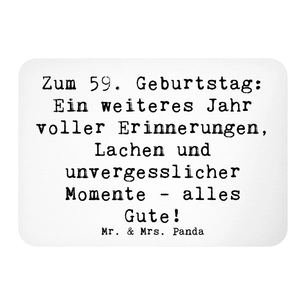 Magnet Spruch 59. Geburtstag Kühlschrankmagnet, Pinnwandmagnet, Souvenir Magnet, Motivmagnete, Dekomagnet, Whiteboard Magnet, Notiz Magnet, Kühlschrank Dekoration, Geburtstag, Geburtstagsgeschenk, Geschenk