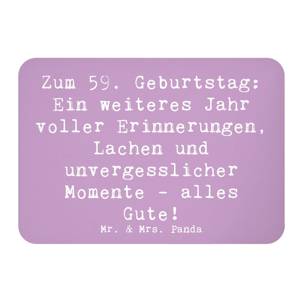 Magnet Spruch 59. Geburtstag Kühlschrankmagnet, Pinnwandmagnet, Souvenir Magnet, Motivmagnete, Dekomagnet, Whiteboard Magnet, Notiz Magnet, Kühlschrank Dekoration, Geburtstag, Geburtstagsgeschenk, Geschenk