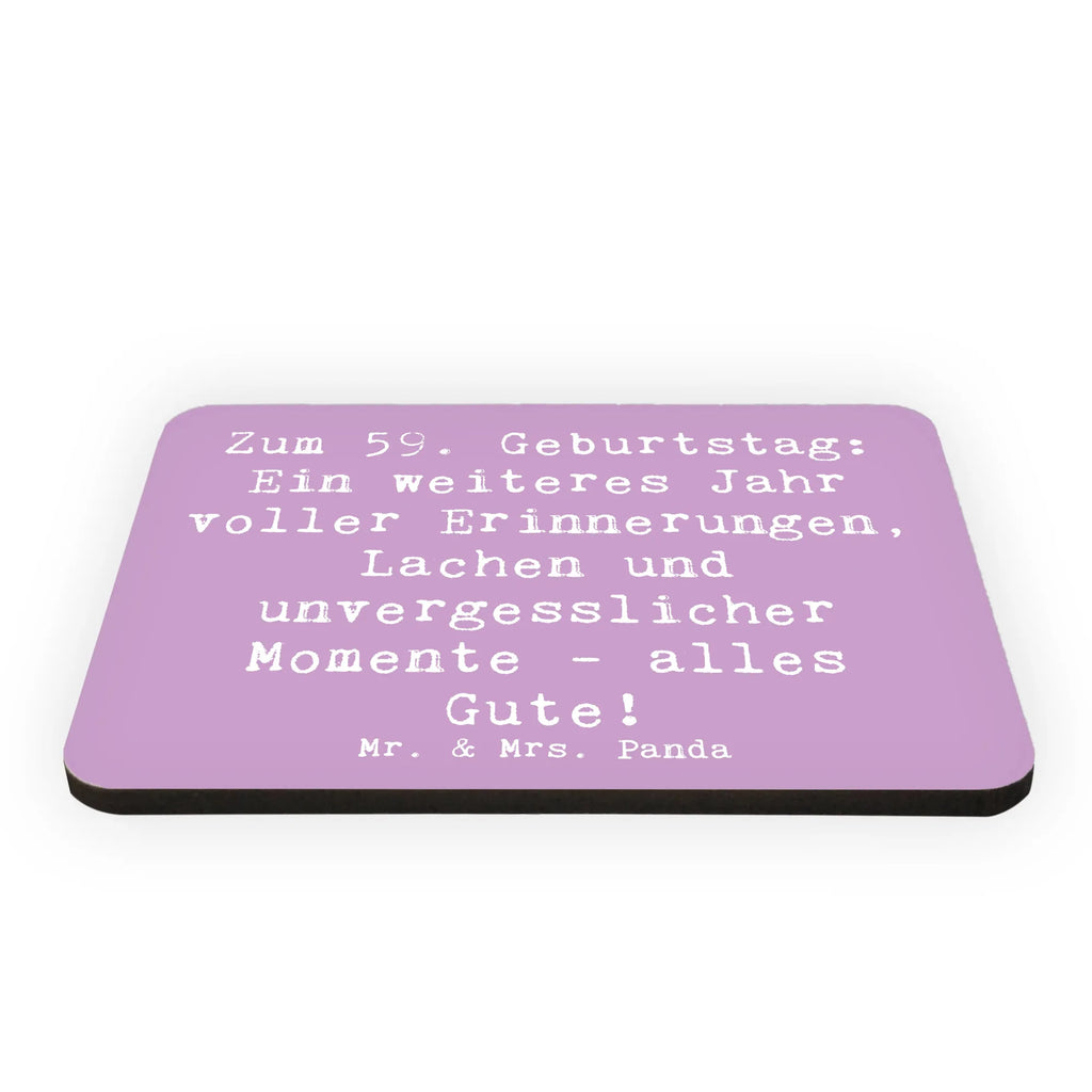 Magnet Spruch 59. Geburtstag Kühlschrankmagnet, Pinnwandmagnet, Souvenir Magnet, Motivmagnete, Dekomagnet, Whiteboard Magnet, Notiz Magnet, Kühlschrank Dekoration, Geburtstag, Geburtstagsgeschenk, Geschenk