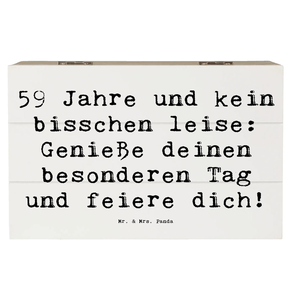 Holzkiste Spruch 59. Geburtstag Feier Holzkiste, Kiste, Schatzkiste, Truhe, Schatulle, XXL, Erinnerungsbox, Erinnerungskiste, Dekokiste, Aufbewahrungsbox, Geschenkbox, Geschenkdose, Geburtstag, Geburtstagsgeschenk, Geschenk