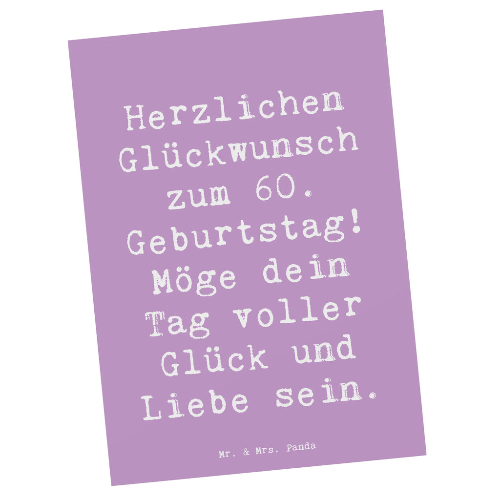 Postkarte Spruch 60. Geburtstag Glückwunsch Postkarte, Karte, Geschenkkarte, Grußkarte, Einladung, Ansichtskarte, Geburtstagskarte, Einladungskarte, Dankeskarte, Ansichtskarten, Einladung Geburtstag, Einladungskarten Geburtstag, Geburtstag, Geburtstagsgeschenk, Geschenk