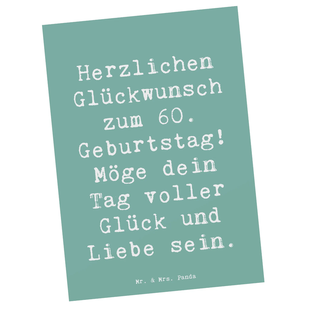 Postkarte Spruch 60. Geburtstag Glückwunsch Postkarte, Karte, Geschenkkarte, Grußkarte, Einladung, Ansichtskarte, Geburtstagskarte, Einladungskarte, Dankeskarte, Ansichtskarten, Einladung Geburtstag, Einladungskarten Geburtstag, Geburtstag, Geburtstagsgeschenk, Geschenk