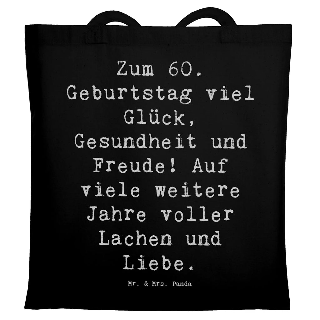 Tragetasche Spruch 60. Geburtstag Glück Beuteltasche, Beutel, Einkaufstasche, Jutebeutel, Stoffbeutel, Tasche, Shopper, Umhängetasche, Strandtasche, Schultertasche, Stofftasche, Tragetasche, Badetasche, Jutetasche, Einkaufstüte, Laptoptasche, Geburtstag, Geburtstagsgeschenk, Geschenk