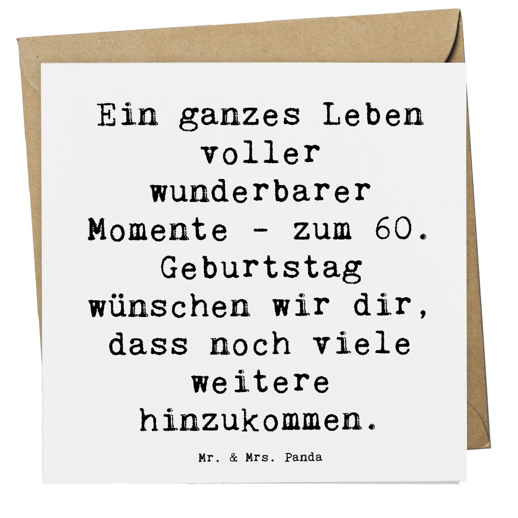 Deluxe Karte Spruch 60. Geburtstag Momente Karte, Grußkarte, Klappkarte, Einladungskarte, Glückwunschkarte, Hochzeitskarte, Geburtstagskarte, Hochwertige Grußkarte, Hochwertige Klappkarte, Geburtstag, Geburtstagsgeschenk, Geschenk