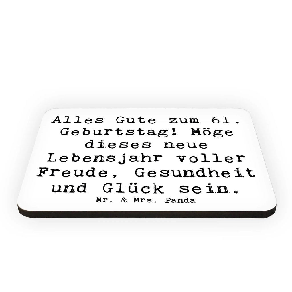 Magnet Spruch 61. Geburtstag Kühlschrankmagnet, Pinnwandmagnet, Souvenir Magnet, Motivmagnete, Dekomagnet, Whiteboard Magnet, Notiz Magnet, Kühlschrank Dekoration, Geburtstag, Geburtstagsgeschenk, Geschenk