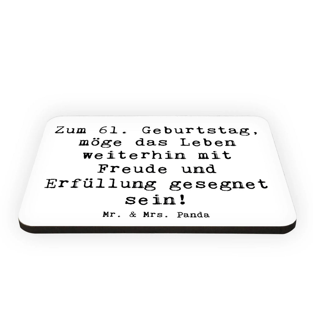 Magnet Spruch 61. Geburtstag Freude Kühlschrankmagnet, Pinnwandmagnet, Souvenir Magnet, Motivmagnete, Dekomagnet, Whiteboard Magnet, Notiz Magnet, Kühlschrank Dekoration, Geburtstag, Geburtstagsgeschenk, Geschenk