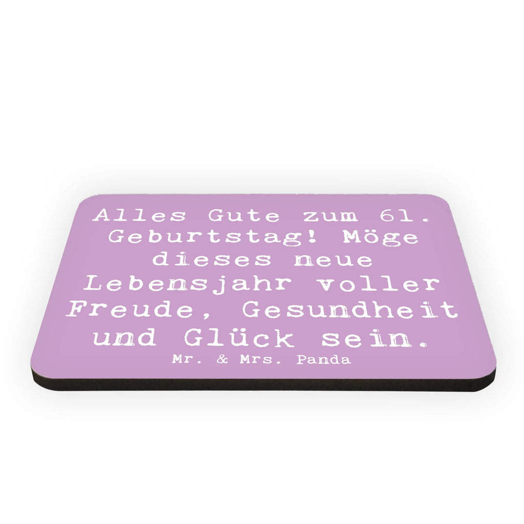 Magnet Spruch 61. Geburtstag Kühlschrankmagnet, Pinnwandmagnet, Souvenir Magnet, Motivmagnete, Dekomagnet, Whiteboard Magnet, Notiz Magnet, Kühlschrank Dekoration, Geburtstag, Geburtstagsgeschenk, Geschenk