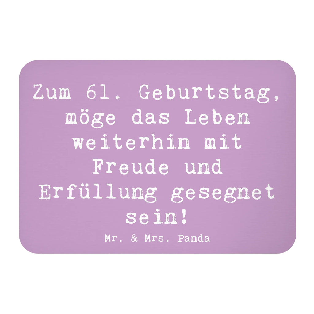 Magnet Spruch 61. Geburtstag Freude Kühlschrankmagnet, Pinnwandmagnet, Souvenir Magnet, Motivmagnete, Dekomagnet, Whiteboard Magnet, Notiz Magnet, Kühlschrank Dekoration, Geburtstag, Geburtstagsgeschenk, Geschenk