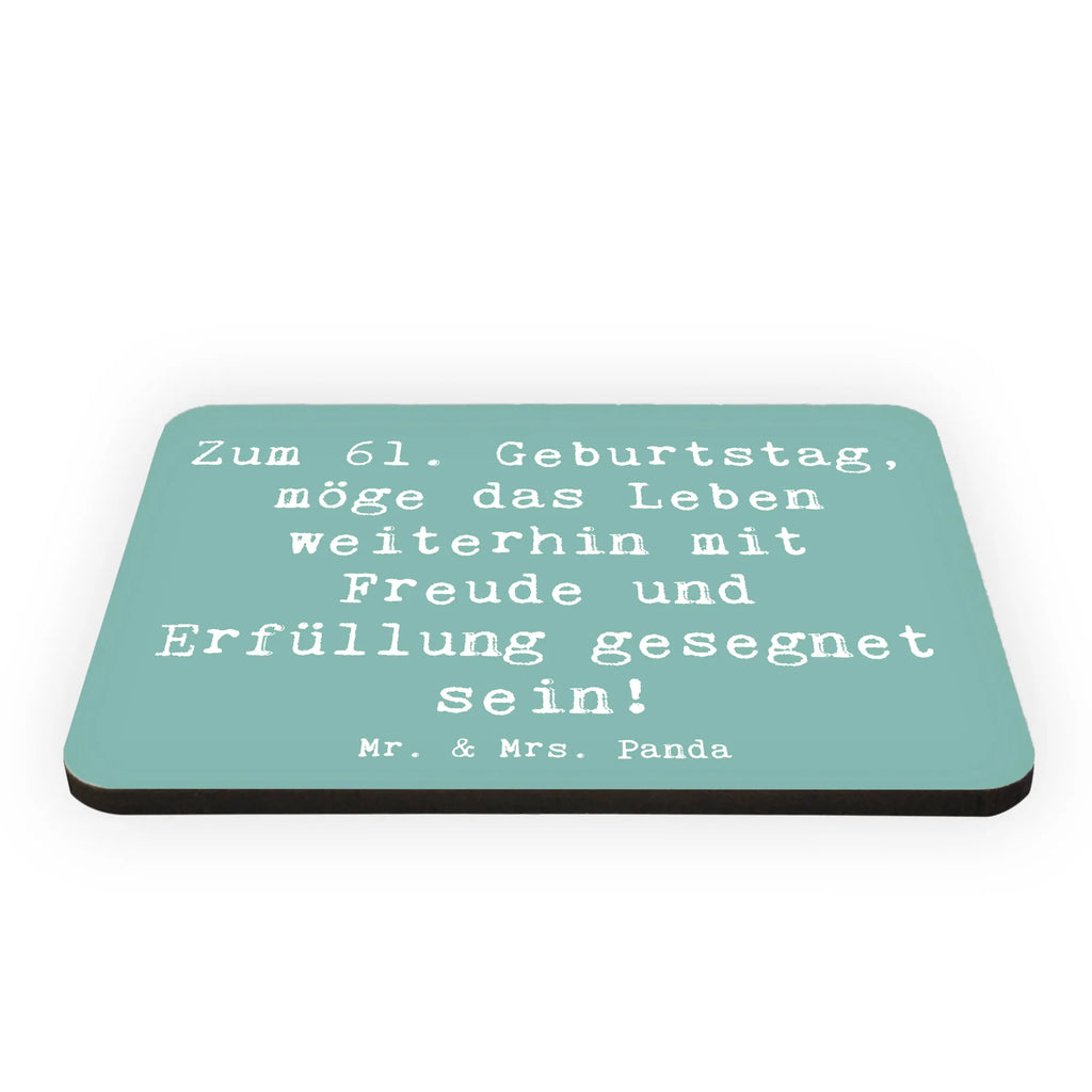 Magnet Spruch 61. Geburtstag Freude Kühlschrankmagnet, Pinnwandmagnet, Souvenir Magnet, Motivmagnete, Dekomagnet, Whiteboard Magnet, Notiz Magnet, Kühlschrank Dekoration, Geburtstag, Geburtstagsgeschenk, Geschenk