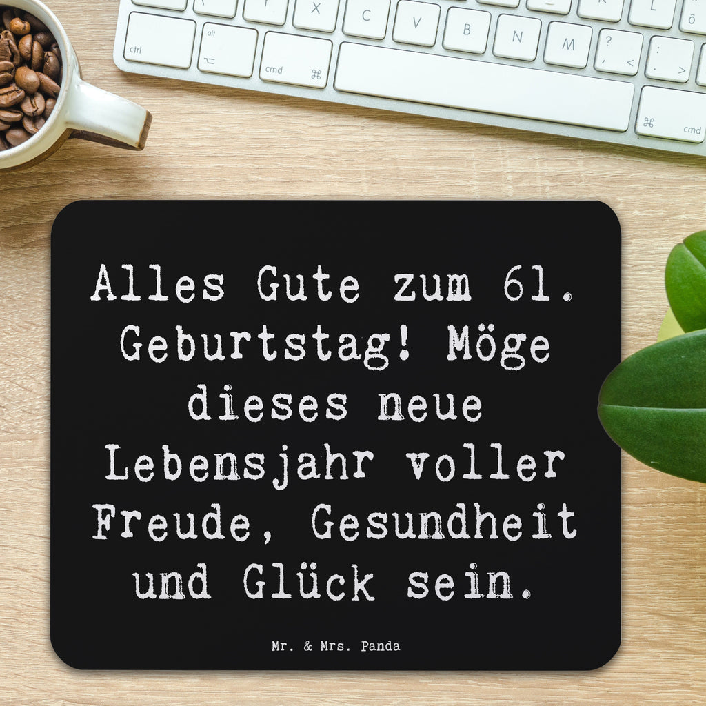 Mauspad Spruch 61. Geburtstag Mousepad, Computer zubehör, Büroausstattung, PC Zubehör, Arbeitszimmer, Mauspad, Einzigartiges Mauspad, Designer Mauspad, Mausunterlage, Mauspad Büro, Geburtstag, Geburtstagsgeschenk, Geschenk