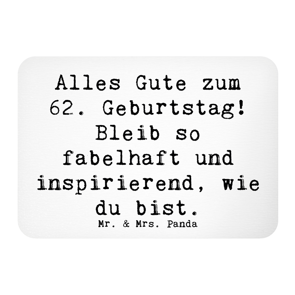 Magnet Spruch 62. Geburtstag Freude Kühlschrankmagnet, Pinnwandmagnet, Souvenir Magnet, Motivmagnete, Dekomagnet, Whiteboard Magnet, Notiz Magnet, Kühlschrank Dekoration, Geburtstag, Geburtstagsgeschenk, Geschenk