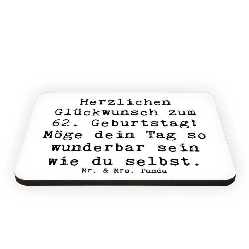 Magnet Spruch 62. Geburtstag Kühlschrankmagnet, Pinnwandmagnet, Souvenir Magnet, Motivmagnete, Dekomagnet, Whiteboard Magnet, Notiz Magnet, Kühlschrank Dekoration, Geburtstag, Geburtstagsgeschenk, Geschenk