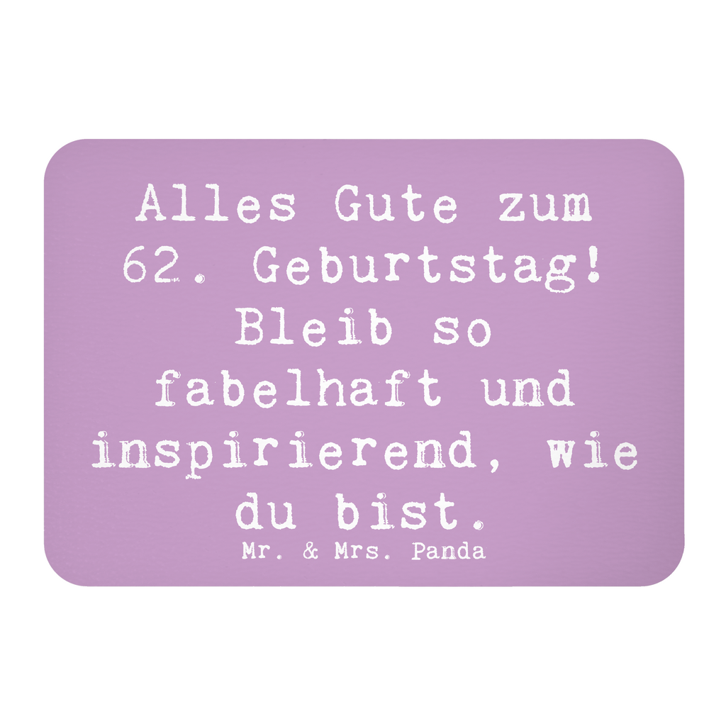 Magnet Spruch 62. Geburtstag Freude Kühlschrankmagnet, Pinnwandmagnet, Souvenir Magnet, Motivmagnete, Dekomagnet, Whiteboard Magnet, Notiz Magnet, Kühlschrank Dekoration, Geburtstag, Geburtstagsgeschenk, Geschenk