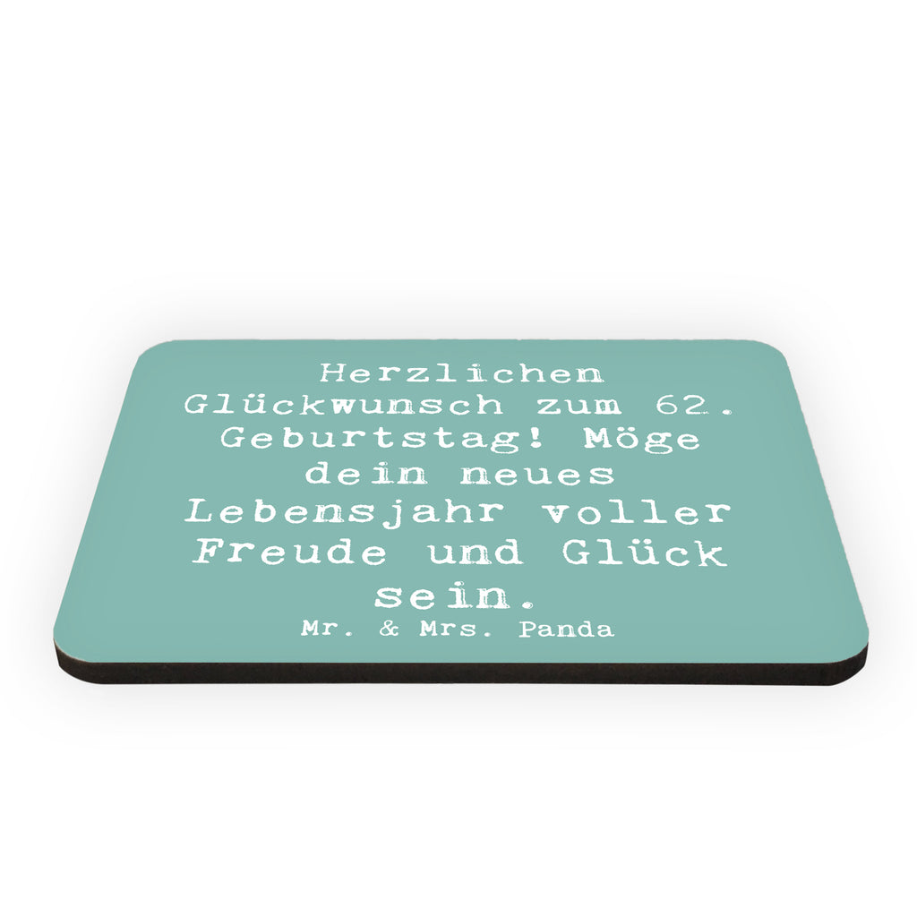 Magnet Spruch 62. Geburtstag Kühlschrankmagnet, Pinnwandmagnet, Souvenir Magnet, Motivmagnete, Dekomagnet, Whiteboard Magnet, Notiz Magnet, Kühlschrank Dekoration, Geburtstag, Geburtstagsgeschenk, Geschenk