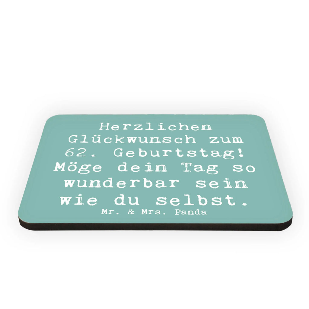 Magnet Spruch 62. Geburtstag Kühlschrankmagnet, Pinnwandmagnet, Souvenir Magnet, Motivmagnete, Dekomagnet, Whiteboard Magnet, Notiz Magnet, Kühlschrank Dekoration, Geburtstag, Geburtstagsgeschenk, Geschenk