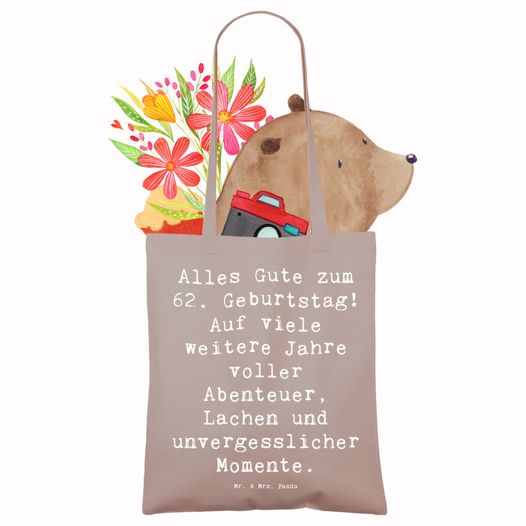 Tragetasche Spruch 62. Geburtstag Beuteltasche, Beutel, Einkaufstasche, Jutebeutel, Stoffbeutel, Tasche, Shopper, Umhängetasche, Strandtasche, Schultertasche, Stofftasche, Tragetasche, Badetasche, Jutetasche, Einkaufstüte, Laptoptasche, Geburtstag, Geburtstagsgeschenk, Geschenk