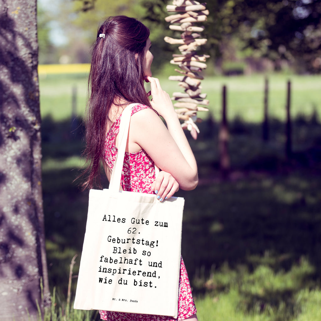 Tragetasche Spruch 62. Geburtstag Freude Beuteltasche, Beutel, Einkaufstasche, Jutebeutel, Stoffbeutel, Tasche, Shopper, Umhängetasche, Strandtasche, Schultertasche, Stofftasche, Tragetasche, Badetasche, Jutetasche, Einkaufstüte, Laptoptasche, Geburtstag, Geburtstagsgeschenk, Geschenk