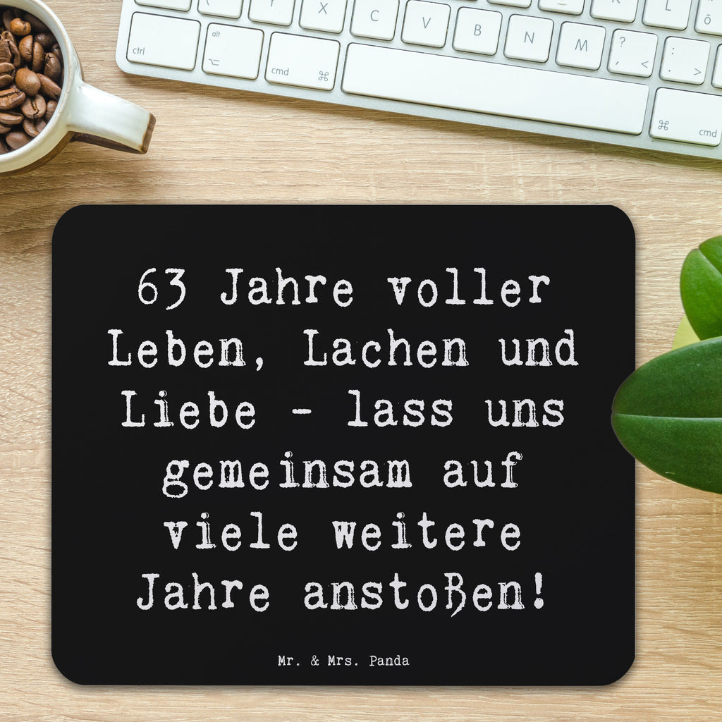 Mauspad Spruch 63. Geburtstag Freude Mousepad, Computer zubehör, Büroausstattung, PC Zubehör, Arbeitszimmer, Mauspad, Einzigartiges Mauspad, Designer Mauspad, Mausunterlage, Mauspad Büro, Geburtstag, Geburtstagsgeschenk, Geschenk