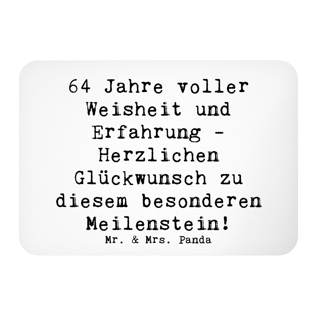 Magnet Spruch 64. Geburtstag Weisheit Kühlschrankmagnet, Pinnwandmagnet, Souvenir Magnet, Motivmagnete, Dekomagnet, Whiteboard Magnet, Notiz Magnet, Kühlschrank Dekoration, Geburtstag, Geburtstagsgeschenk, Geschenk