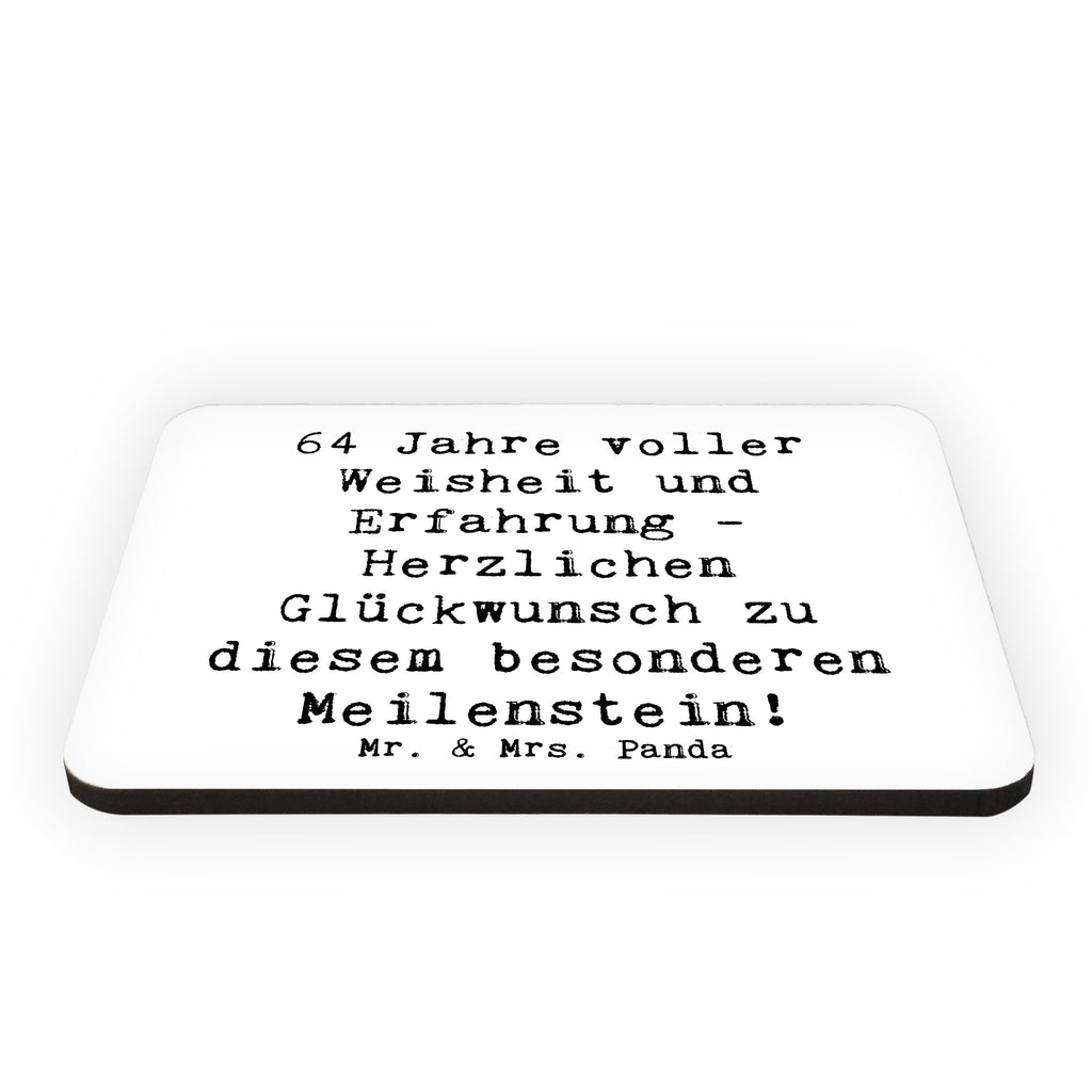 Magnet Spruch 64. Geburtstag Weisheit Kühlschrankmagnet, Pinnwandmagnet, Souvenir Magnet, Motivmagnete, Dekomagnet, Whiteboard Magnet, Notiz Magnet, Kühlschrank Dekoration, Geburtstag, Geburtstagsgeschenk, Geschenk