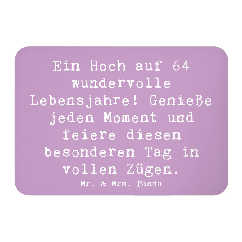 Magnet Spruch 64. Geburtstag Feier Kühlschrankmagnet, Pinnwandmagnet, Souvenir Magnet, Motivmagnete, Dekomagnet, Whiteboard Magnet, Notiz Magnet, Kühlschrank Dekoration, Geburtstag, Geburtstagsgeschenk, Geschenk