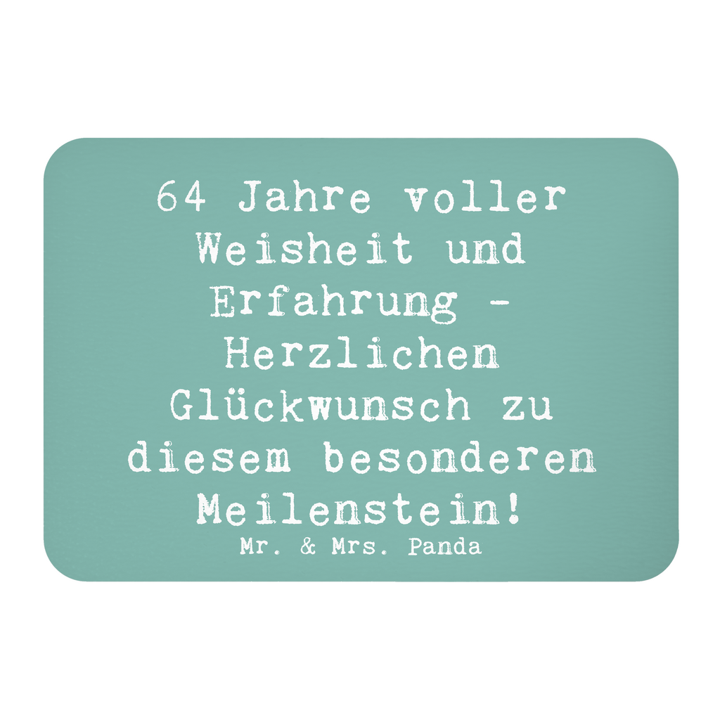 Magnet Spruch 64. Geburtstag Weisheit Kühlschrankmagnet, Pinnwandmagnet, Souvenir Magnet, Motivmagnete, Dekomagnet, Whiteboard Magnet, Notiz Magnet, Kühlschrank Dekoration, Geburtstag, Geburtstagsgeschenk, Geschenk