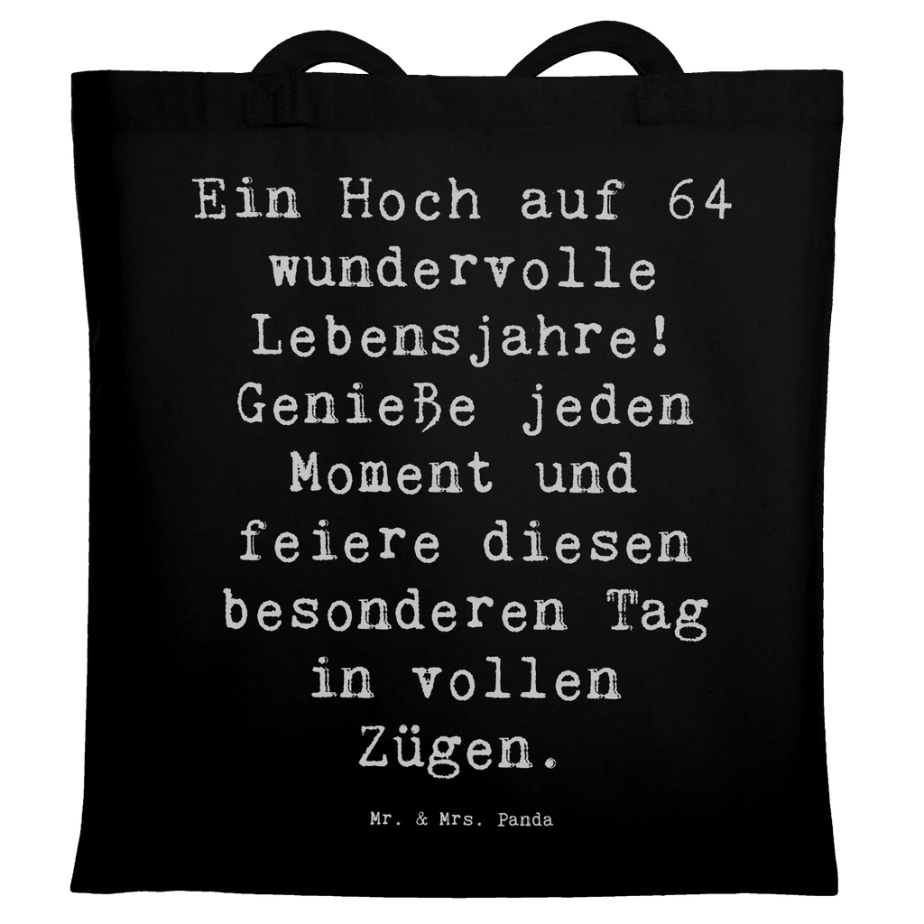 Tragetasche Spruch 64. Geburtstag Feier Beuteltasche, Beutel, Einkaufstasche, Jutebeutel, Stoffbeutel, Tasche, Shopper, Umhängetasche, Strandtasche, Schultertasche, Stofftasche, Tragetasche, Badetasche, Jutetasche, Einkaufstüte, Laptoptasche, Geburtstag, Geburtstagsgeschenk, Geschenk