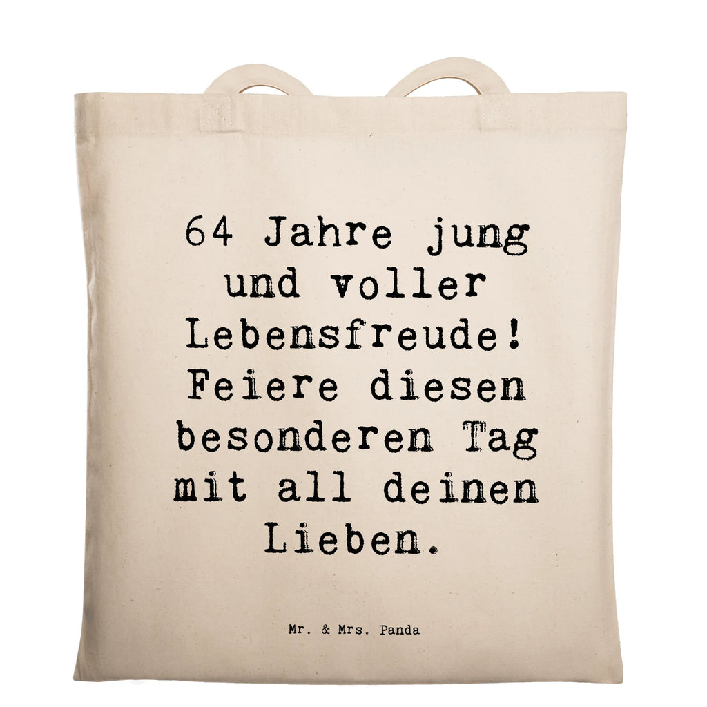 Tragetasche Spruch 64. Geburtstag Freude Beuteltasche, Beutel, Einkaufstasche, Jutebeutel, Stoffbeutel, Tasche, Shopper, Umhängetasche, Strandtasche, Schultertasche, Stofftasche, Tragetasche, Badetasche, Jutetasche, Einkaufstüte, Laptoptasche, Geburtstag, Geburtstagsgeschenk, Geschenk