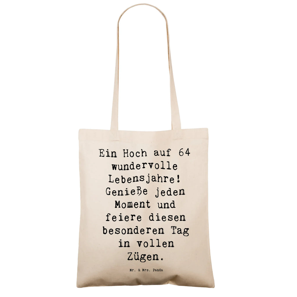 Tragetasche Spruch 64. Geburtstag Feier Beuteltasche, Beutel, Einkaufstasche, Jutebeutel, Stoffbeutel, Tasche, Shopper, Umhängetasche, Strandtasche, Schultertasche, Stofftasche, Tragetasche, Badetasche, Jutetasche, Einkaufstüte, Laptoptasche, Geburtstag, Geburtstagsgeschenk, Geschenk