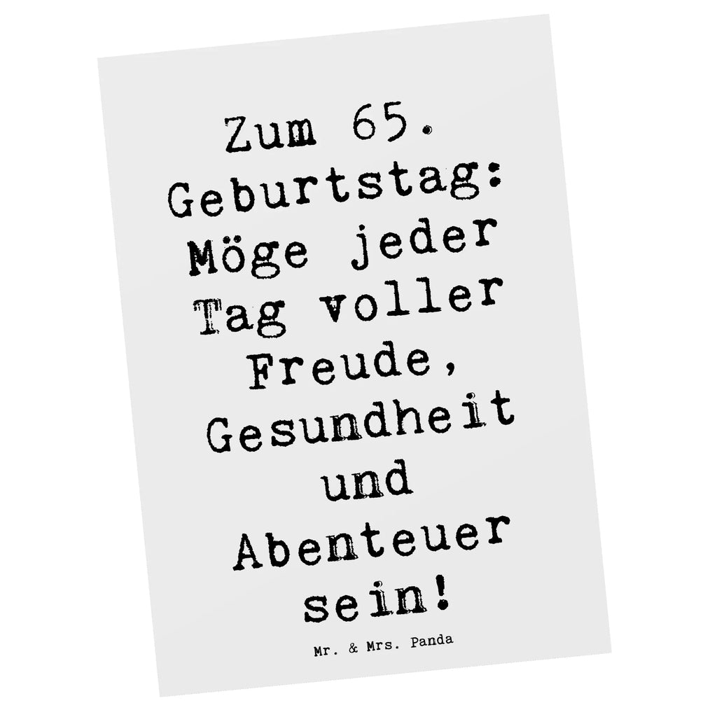 Postkarte Spruch 65. Geburtstag Postkarte, Karte, Geschenkkarte, Grußkarte, Einladung, Ansichtskarte, Geburtstagskarte, Einladungskarte, Dankeskarte, Ansichtskarten, Einladung Geburtstag, Einladungskarten Geburtstag, Geburtstag, Geburtstagsgeschenk, Geschenk