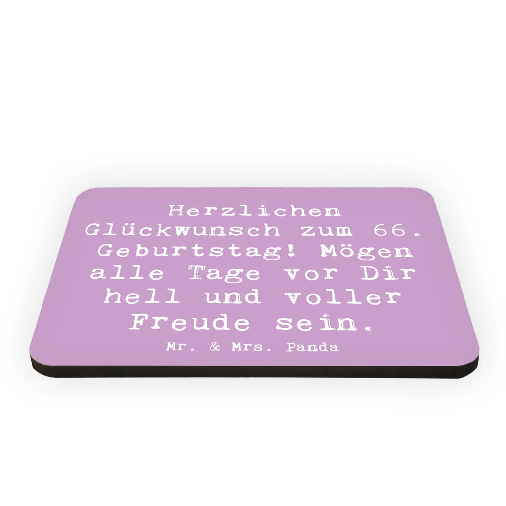 Magnet Spruch 66. Geburtstag Glückwünsche Kühlschrankmagnet, Pinnwandmagnet, Souvenir Magnet, Motivmagnete, Dekomagnet, Whiteboard Magnet, Notiz Magnet, Kühlschrank Dekoration, Geburtstag, Geburtstagsgeschenk, Geschenk