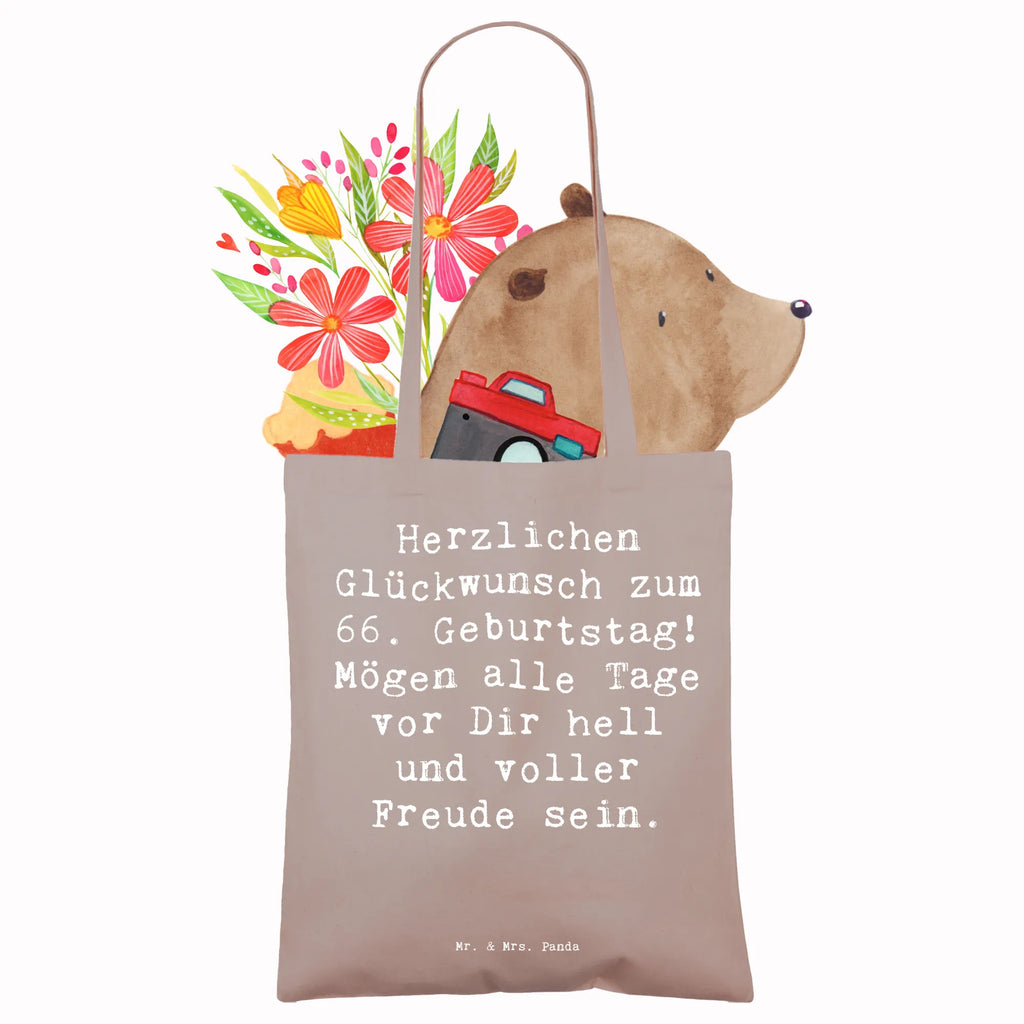 Tragetasche Spruch 66. Geburtstag Glückwünsche Beuteltasche, Beutel, Einkaufstasche, Jutebeutel, Stoffbeutel, Tasche, Shopper, Umhängetasche, Strandtasche, Schultertasche, Stofftasche, Tragetasche, Badetasche, Jutetasche, Einkaufstüte, Laptoptasche, Geburtstag, Geburtstagsgeschenk, Geschenk