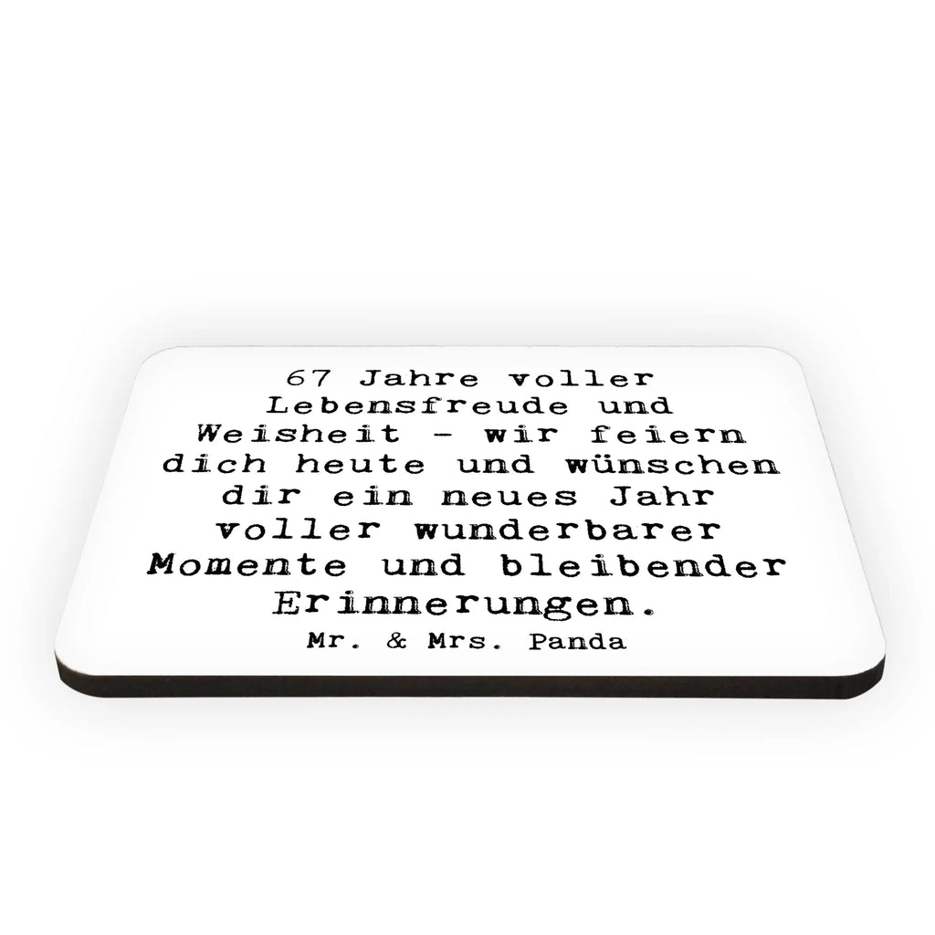 Magnet Spruch 67. Geburtstag Kühlschrankmagnet, Pinnwandmagnet, Souvenir Magnet, Motivmagnete, Dekomagnet, Whiteboard Magnet, Notiz Magnet, Kühlschrank Dekoration, Geburtstag, Geburtstagsgeschenk, Geschenk