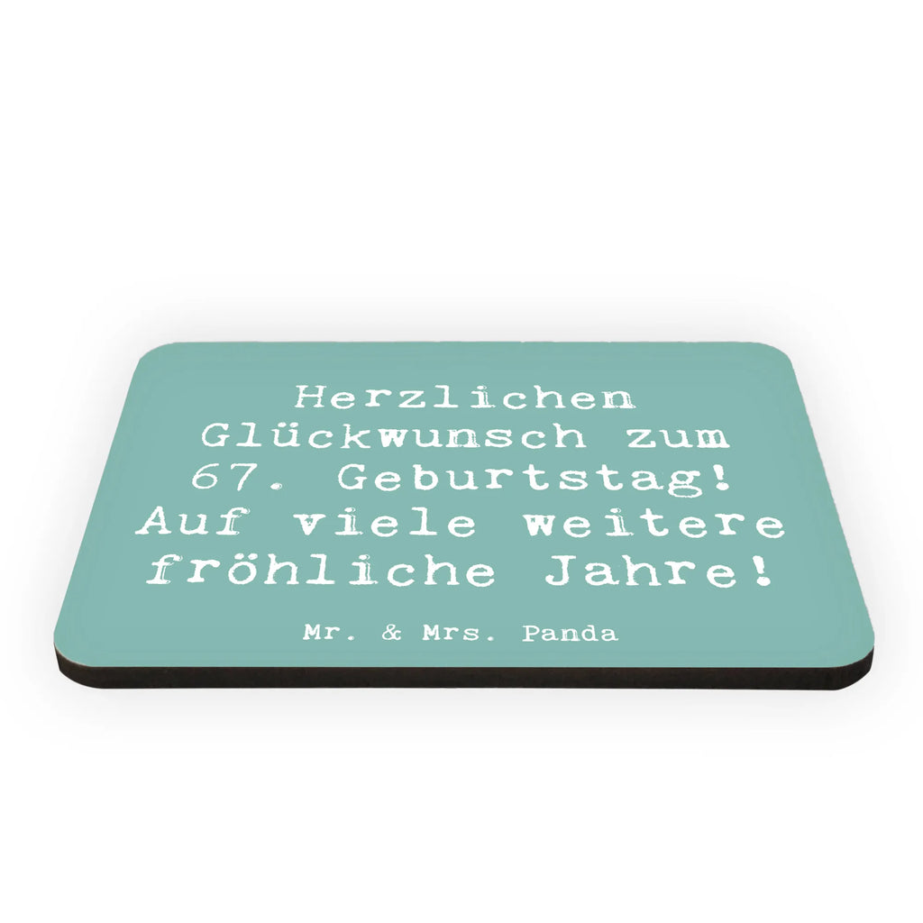 Magnet Spruch 67. Geburtstag Freude Kühlschrankmagnet, Pinnwandmagnet, Souvenir Magnet, Motivmagnete, Dekomagnet, Whiteboard Magnet, Notiz Magnet, Kühlschrank Dekoration, Geburtstag, Geburtstagsgeschenk, Geschenk