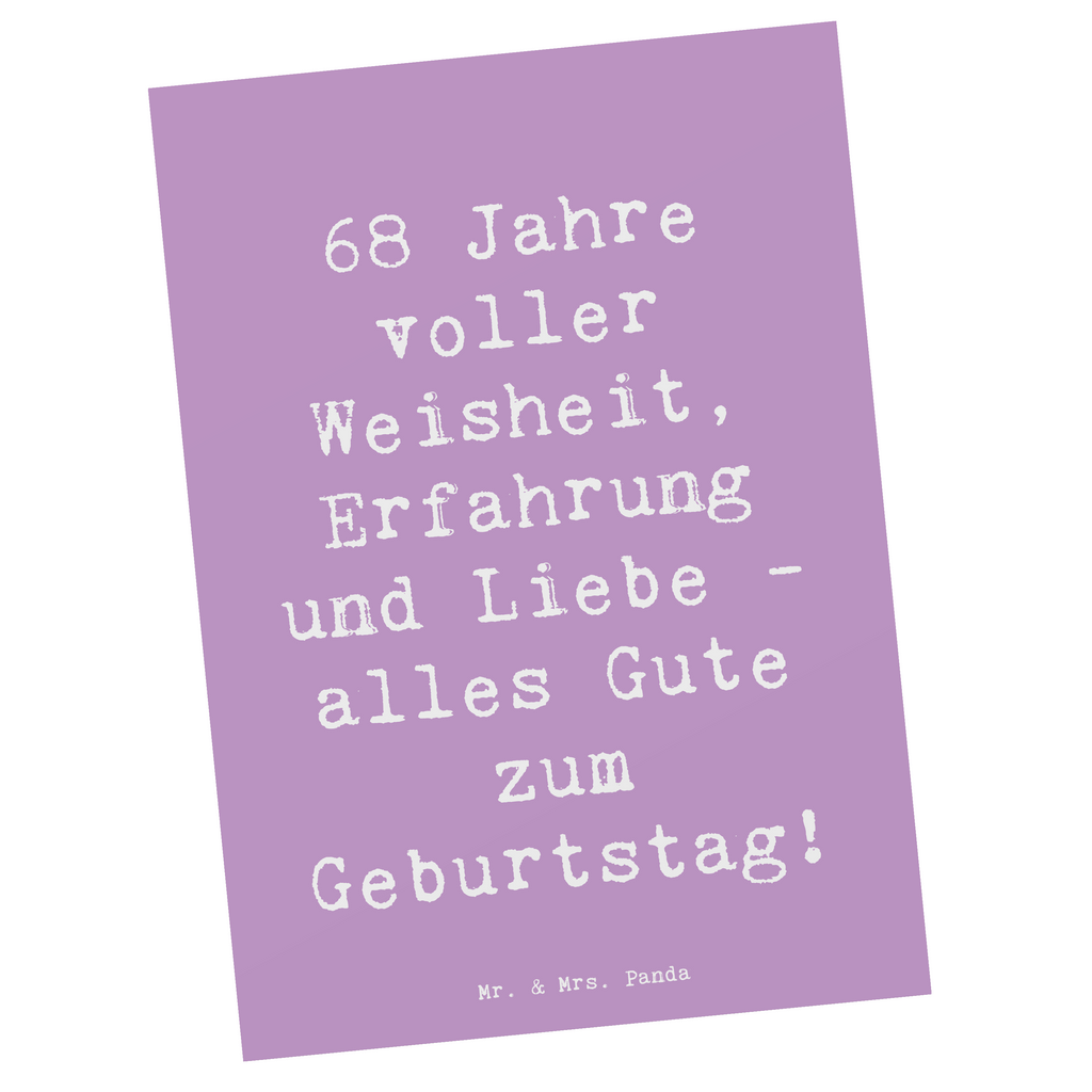 Postkarte Spruch 68. Geburtstag Postkarte, Karte, Geschenkkarte, Grußkarte, Einladung, Ansichtskarte, Geburtstagskarte, Einladungskarte, Dankeskarte, Ansichtskarten, Einladung Geburtstag, Einladungskarten Geburtstag, Geburtstag, Geburtstagsgeschenk, Geschenk