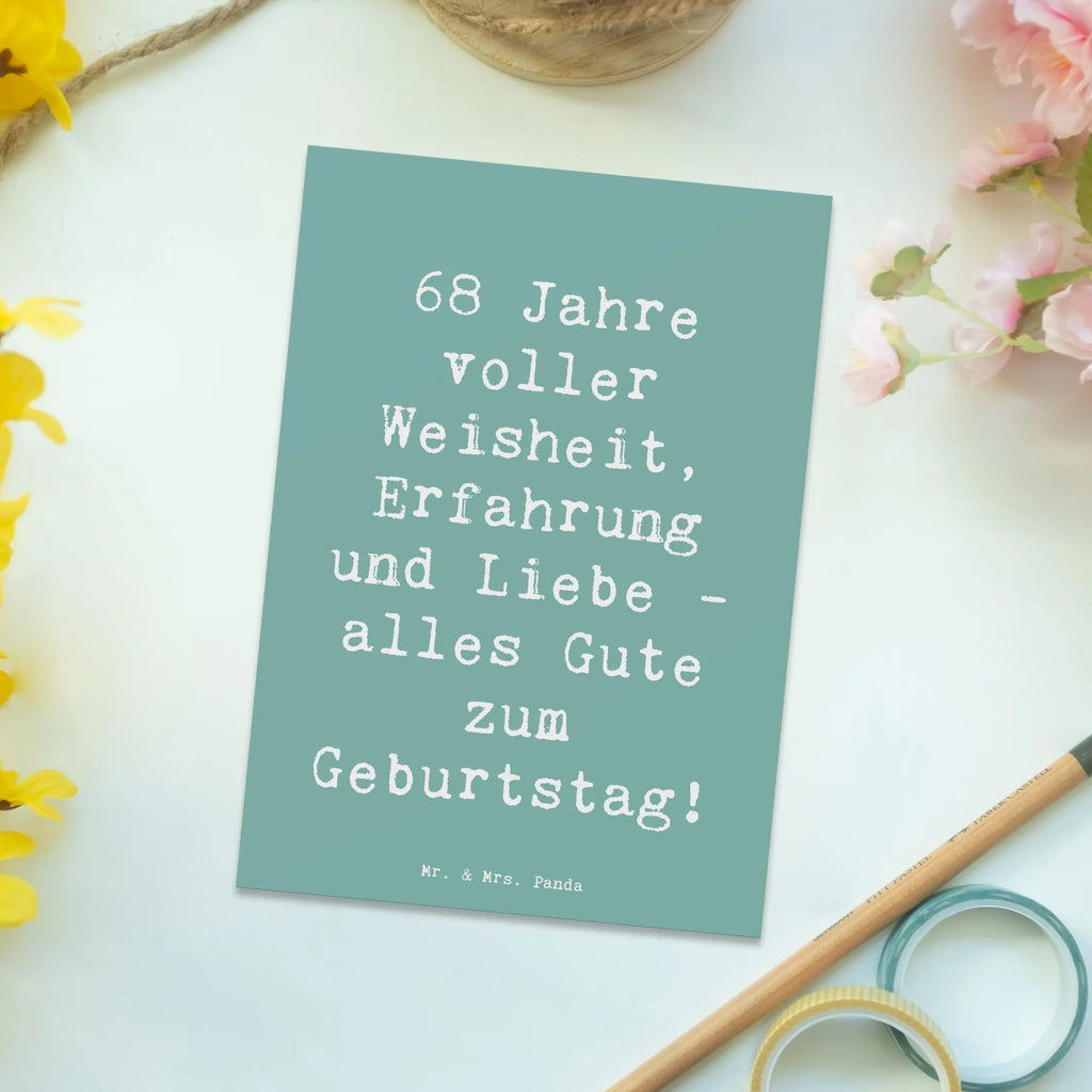 Postkarte Spruch 68. Geburtstag Postkarte, Karte, Geschenkkarte, Grußkarte, Einladung, Ansichtskarte, Geburtstagskarte, Einladungskarte, Dankeskarte, Ansichtskarten, Einladung Geburtstag, Einladungskarten Geburtstag, Geburtstag, Geburtstagsgeschenk, Geschenk