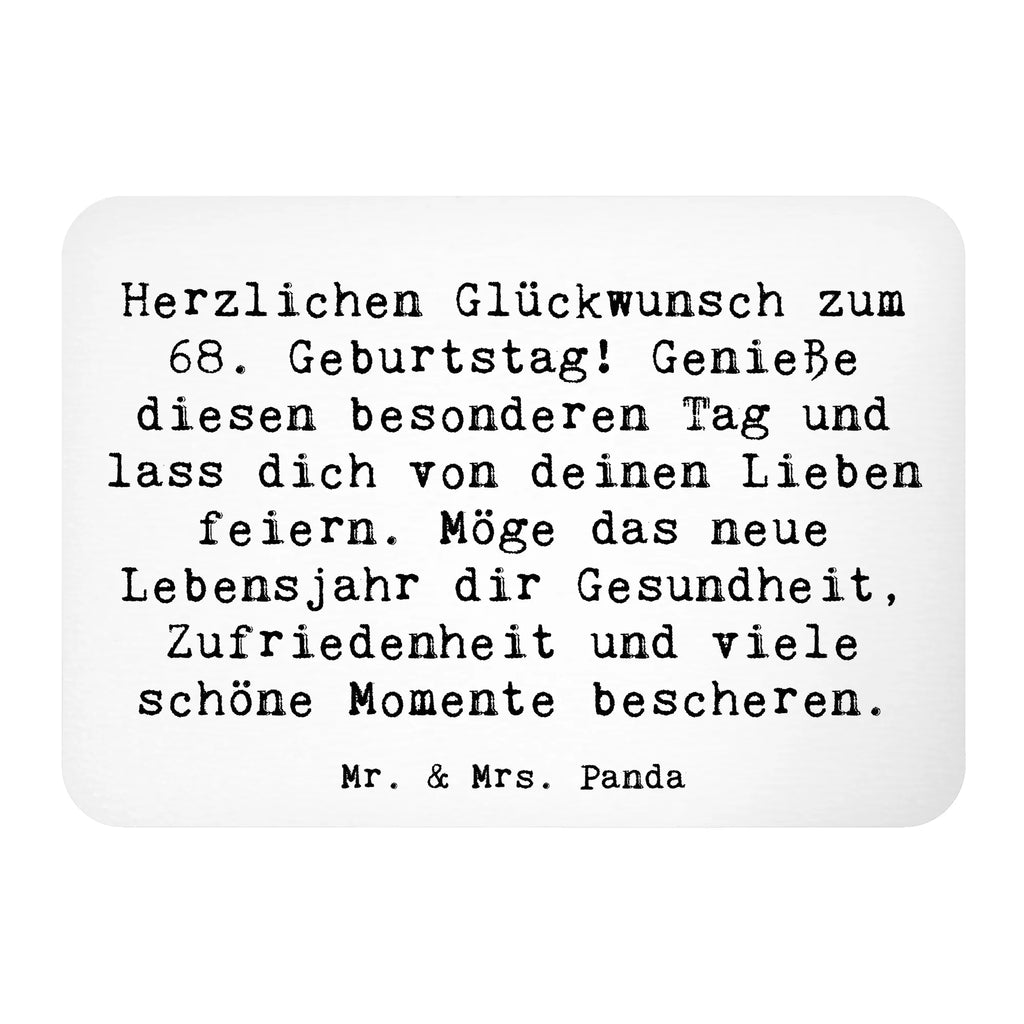 Magnet Spruch 68. Geburtstag Freude Kühlschrankmagnet, Pinnwandmagnet, Souvenir Magnet, Motivmagnete, Dekomagnet, Whiteboard Magnet, Notiz Magnet, Kühlschrank Dekoration, Geburtstag, Geburtstagsgeschenk, Geschenk