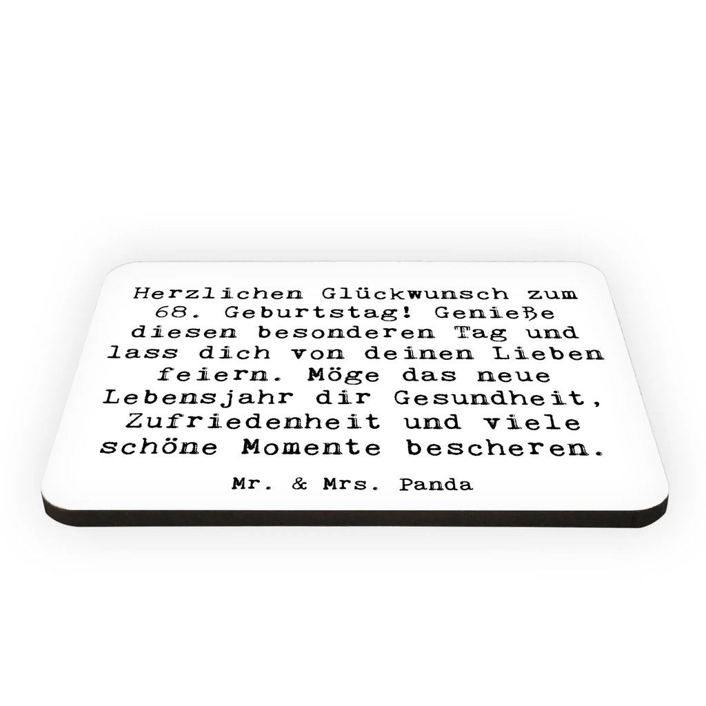 Magnet Spruch 68. Geburtstag Freude Kühlschrankmagnet, Pinnwandmagnet, Souvenir Magnet, Motivmagnete, Dekomagnet, Whiteboard Magnet, Notiz Magnet, Kühlschrank Dekoration, Geburtstag, Geburtstagsgeschenk, Geschenk