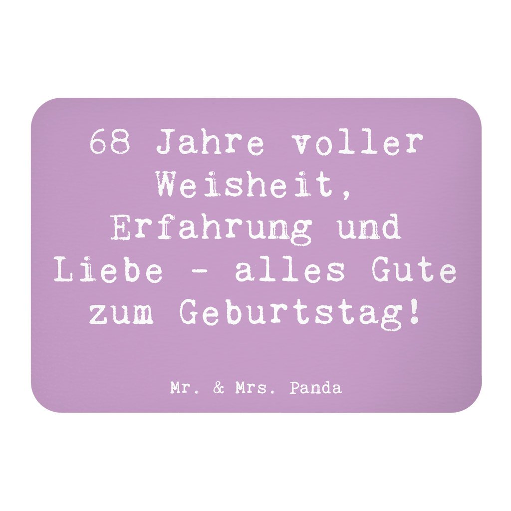 Magnet Spruch 68. Geburtstag Kühlschrankmagnet, Pinnwandmagnet, Souvenir Magnet, Motivmagnete, Dekomagnet, Whiteboard Magnet, Notiz Magnet, Kühlschrank Dekoration, Geburtstag, Geburtstagsgeschenk, Geschenk