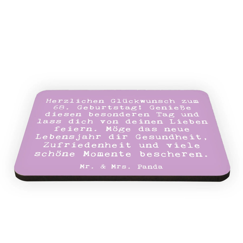 Magnet Spruch 68. Geburtstag Freude Kühlschrankmagnet, Pinnwandmagnet, Souvenir Magnet, Motivmagnete, Dekomagnet, Whiteboard Magnet, Notiz Magnet, Kühlschrank Dekoration, Geburtstag, Geburtstagsgeschenk, Geschenk