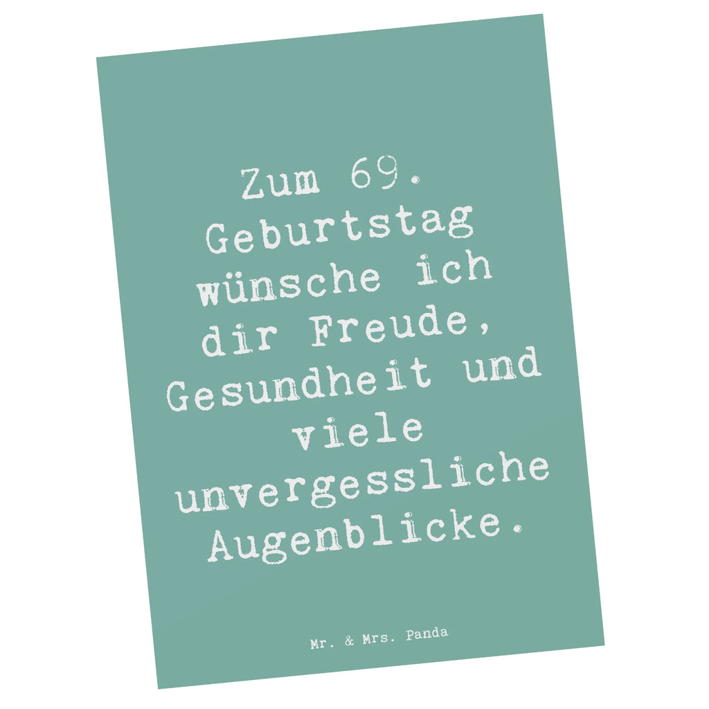 Postkarte Spruch 69. Geburtstag Freude und Gesundheit Postkarte, Karte, Geschenkkarte, Grußkarte, Einladung, Ansichtskarte, Geburtstagskarte, Einladungskarte, Dankeskarte, Ansichtskarten, Einladung Geburtstag, Einladungskarten Geburtstag, Geburtstag, Geburtstagsgeschenk, Geschenk