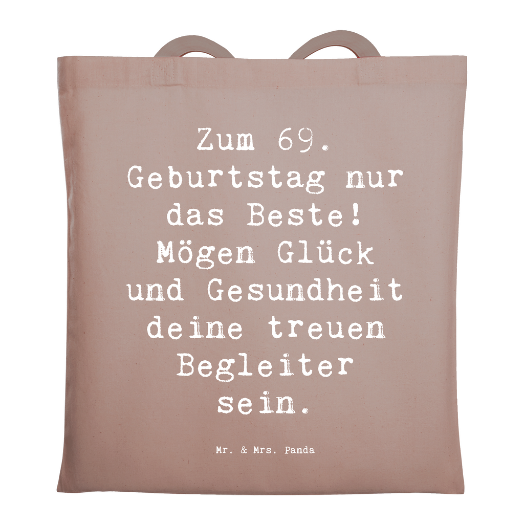 Tragetasche Spruch 69. Geburtstag Glück Beuteltasche, Beutel, Einkaufstasche, Jutebeutel, Stoffbeutel, Tasche, Shopper, Umhängetasche, Strandtasche, Schultertasche, Stofftasche, Tragetasche, Badetasche, Jutetasche, Einkaufstüte, Laptoptasche, Geburtstag, Geburtstagsgeschenk, Geschenk