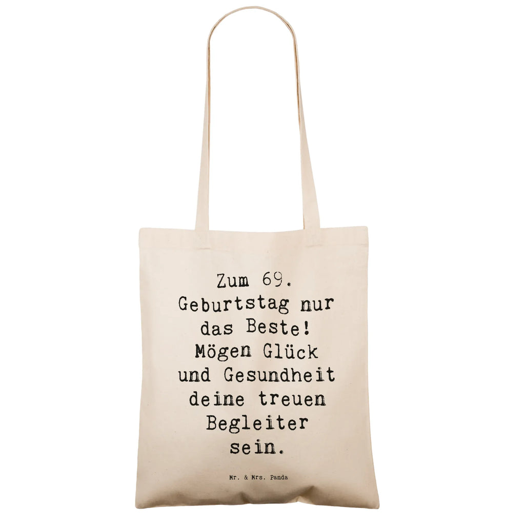 Tragetasche Spruch 69. Geburtstag Glück Beuteltasche, Beutel, Einkaufstasche, Jutebeutel, Stoffbeutel, Tasche, Shopper, Umhängetasche, Strandtasche, Schultertasche, Stofftasche, Tragetasche, Badetasche, Jutetasche, Einkaufstüte, Laptoptasche, Geburtstag, Geburtstagsgeschenk, Geschenk